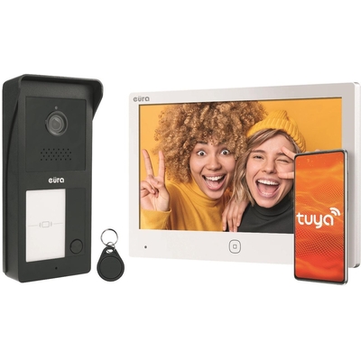 Product Θυροτηλεφώνο Eura 2-wire video door phone VDP-49A3-2TY White base image