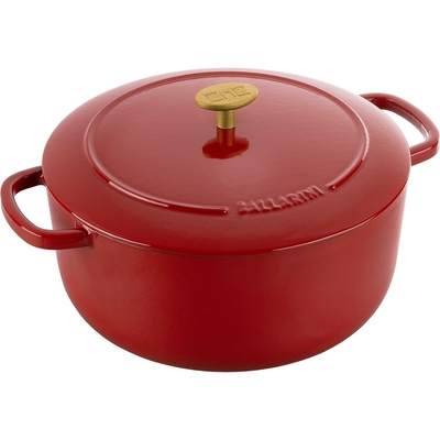 Product Γάστρα Ballarini Bellamonte round Cast Iron Pot 75003-563-0 - 5,5 LTR RED base image