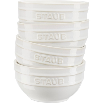 Product Πυρίμαχο Σκεύος Set of 4 Staub round bowls - 12cm, Ivory base image