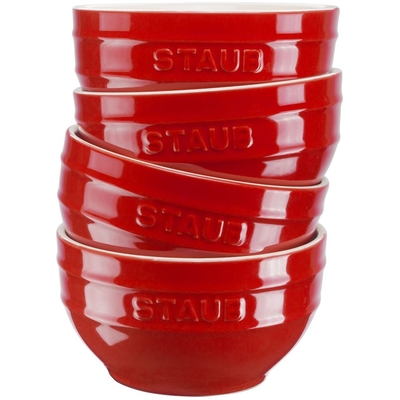 Product Μπωλ Staub Ceramique Bowl set 0.4 L Round Ceramic Red 4 pc(s) base image