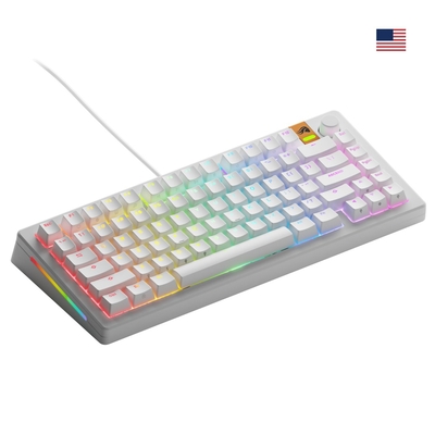 Product Πληκτρολόγιο Gaming Glorious GMMK 3 HE 75% Prebuilt Wired White - US base image