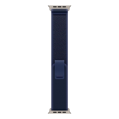 Product Λουράκι Apple 49mm Blue Trail Loop - S/M - Natural Titanium Finish base image