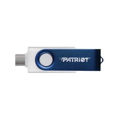 Product USB Flash 64GB Patriot Xporter X550 Dual USB A+C (PS64GX550AAD) White, Blue base image