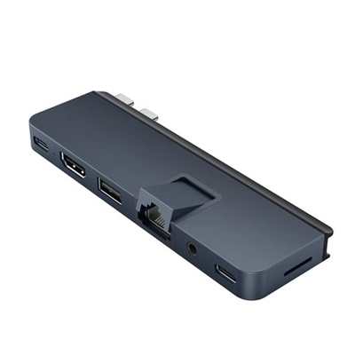 Product Docking Station Targus DUO PRO 7-in-2 USB-C Hub USB Type-C 104 Mbit/s Grey base image