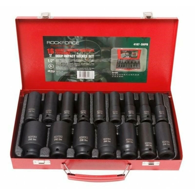 Product Καρυδάκια Rockforce Impact Socket Set, 6-K, 16pcs, 1/2" base image