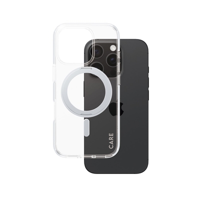 Product Θήκη Κινητού PanzerGlass CARE Transparent w. Silver Kickstand & MagSafe iPhone 16 Pro base image