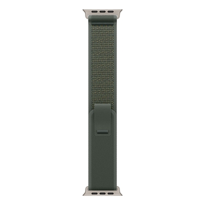 Product Λουράκι Apple 49mm Green Trail Loop - S/M - Natural Titanium Finish base image