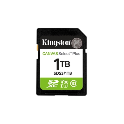Product Κάρτα Μνήμης Kingston Technology 1TB SDXC Canvas Select Plus Gen3 base image