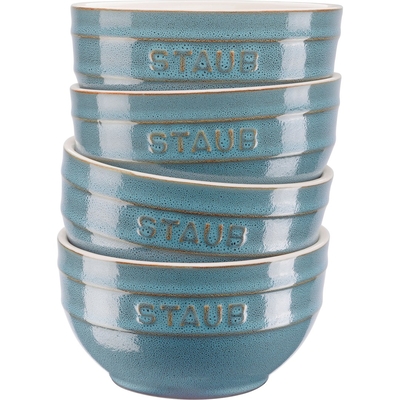 Product Μπωλ Staub Ceramique Bowl set 0.4 L Round Ceramic Turquoise 4 pc(s) base image
