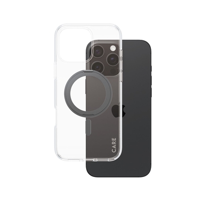 Product Θήκη Κινητού PanzerGlass CARE Transparent w. Black Kickstand & MagSafe iPhone 16 Pro Max base image