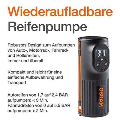 Product Τρόμπα Αυτοκινήτου Osram TYRE INFLATE 2000 base image