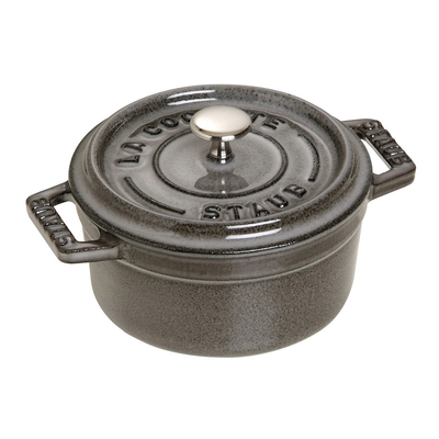 Product Κατσαρόλα Staub Mini Round Cast Iron Pot - 250 ml, Graphite base image