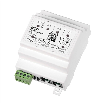 Product Αξεσουάρ Θυροτηλεφώνου ACO CDNVRau-I-DIN Intelligent Active Video Splitter for P-System on DIN Rail base image
