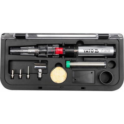 Product Κολλητήρι Yato YT-36706 Soldering Iron Gas Soldering Iron 1300 °C Black, Red, stainless steel base image