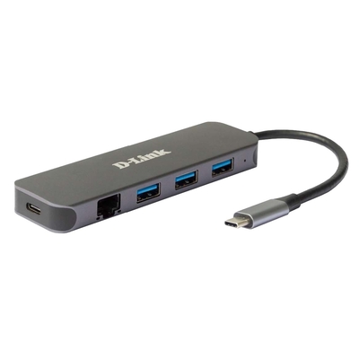 Product USB Hub D-Link 5-in-1 USB-C with Gigabit/Power Delivery base image