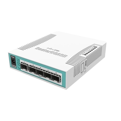 Product Network Switch Mikrotik CRS106-1C-5S Gigabit (10/100/1000) (PoE) White base image