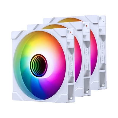 Product Case Fan 14cm Phanteks M25 Gen2 PWM D-RGB Fan 3-Pack - Reverse Blade, White base image