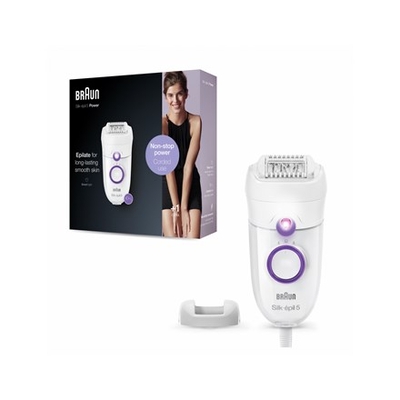 Product Αποτριχωτική Μηχανή Braun Silk-epil SE5505P White base image