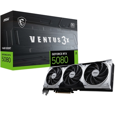 Product Κάρτα Γραφικών MSI VENTUS GEFORCE RTX 5080 16G 3X OC PLUS Nvidia base image