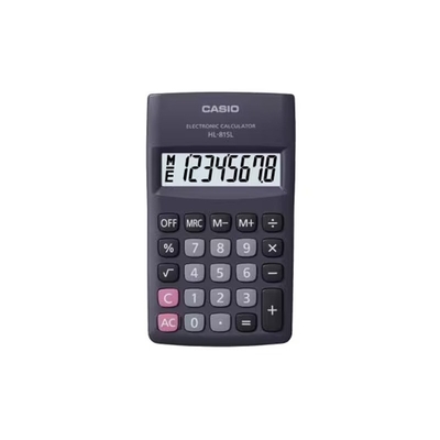 Product Αριθμομηχανή Casio HL-815L-BK BOX pocket 8-digit, 69.5x118mm, Black base image
