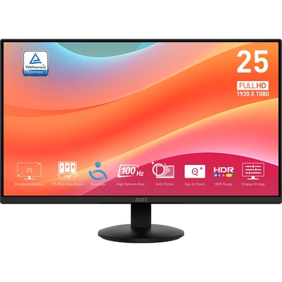 Product Monitor 24.5" MSI Pro MP252L 1920 x 1080 Full HD LED Black base image