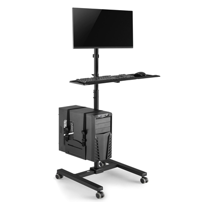 Product Βάση Monitor Maclean stand, station on wheels, max 17"-32", max 20kg, MC-793 base image