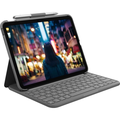 Product Πληκτρολόγιο Tablet Logitech 920-011423 QWERTZ German Bluetooth Grey base image