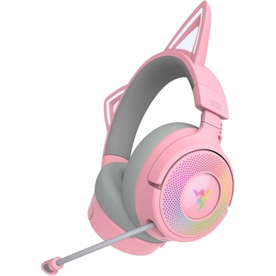 Product Gaming Headset Razer Kraken Kitty V3 Pro - Quartz Wired & Wireless USB Type-A Bluetooth Rose base image