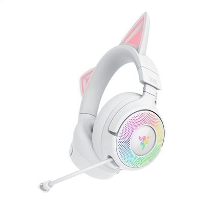 Product Gaming Headset Razer Kraken Kitty V3 Pro - White Wired & Wireless USB Type-A Bluetooth base image