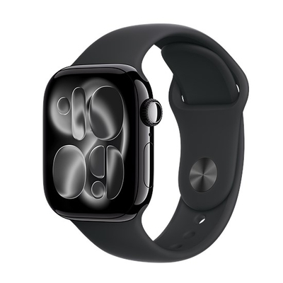 Product Smartwatch Apple Watch Series 11 GPS 42mm Jet Black Aluminium with Black Sport - S/M base image