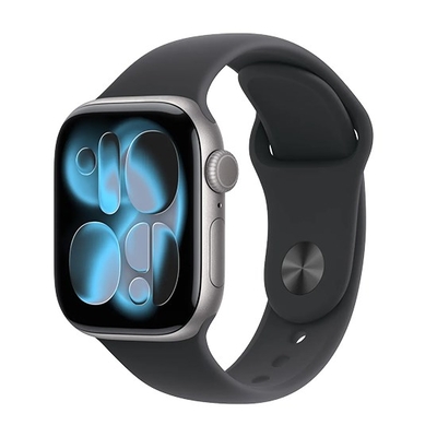 Product Smartwatch Apple Watch Series 11 GPS 42mm Space Grey Aluminium with Black Sport - M/L base image