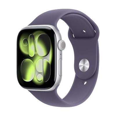 Product Smartwatch Apple Watch Series 11 GPS 46mm Silver Aluminium with Purple Fog Sport - M/L base image