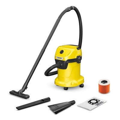Product Ηλεκτρική Σκούπα Karcher WD 3 V-17/4/35 + nozzles 17L 1000W (1.628-124.0) Black, Yellow base image