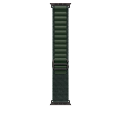 Product Λουράκι Wearable Apple 49mm Dark Green Alpine Loop - Small - Black Titanium Finish base image