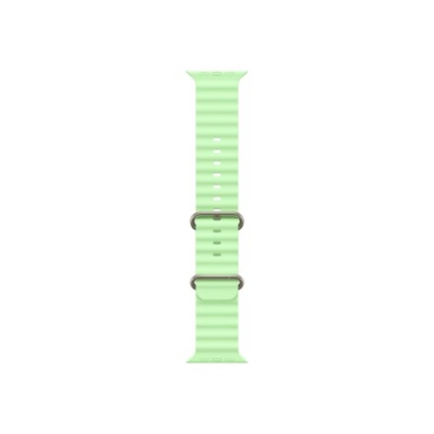 Product Λουράκι Wearable Apple Natural Titanium Finish Green Fluoroelastomer, Titanium base image