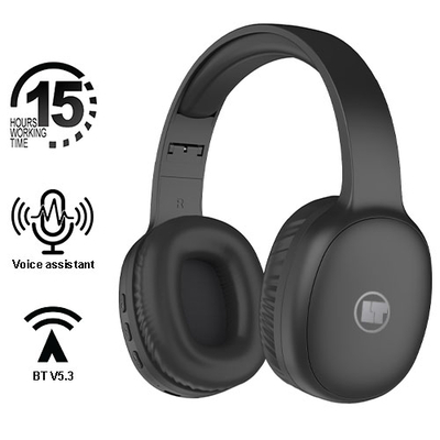 Product Ασύρματα Ακουστικά Lamtech BT5.3 FOLDABLE HIGH FIDELITY Black base image