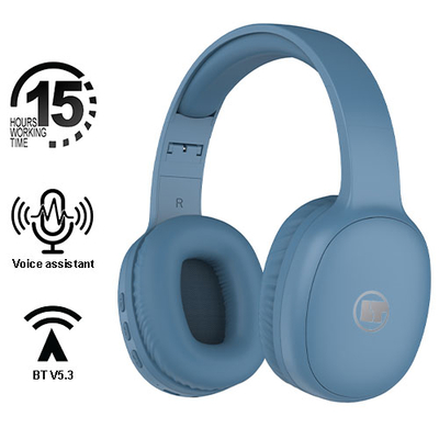 Product Ασύρματα Ακουστικά Lamtech BT5.3 FOLDABLE HIGH FIDELITY BLUE base image