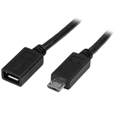 Product Καλώδιο Micro USB Startech USBUBEXT50CM Μαύρο 0.5mm base image