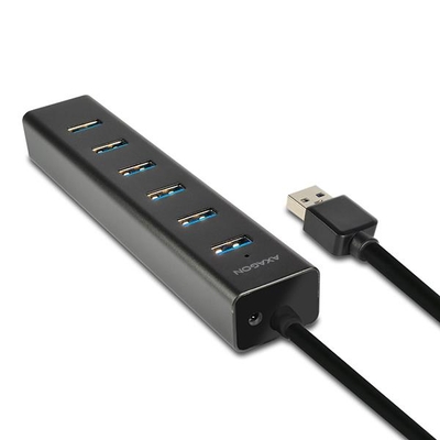 Product USB Hub Axagon I/O Usb3.0 7Port Charging/W/Ac 1.2M Hue-Sa7Bp base image
