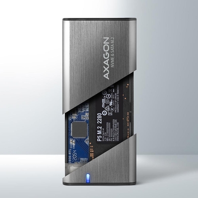 Product Θήκη SSD Axagon Enclosure M.2 Nvme/Sata USB-C Eem2-Sg2 base image
