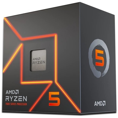 Product CPU AMD AM5 Ryzen 5 7600 Box 4,0GHz MaxBoost 5,2GHz 6xCore 12xThreads 38MB 65W Wraith Stealth Cooler base image