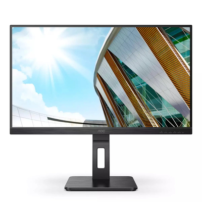 Product Monitor 27" AOC (3840x2160) U27P2CA 16:9 4K IPS 4ms 60Hz HDMI DP USB-C Black base image