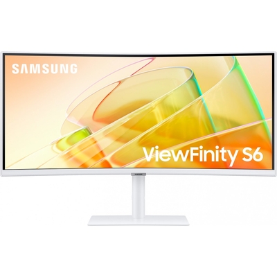 Product Monitor 34'' Samsung (3440x1440) S6 S34C650TAU 21:9 UWQHD Curved 5ms 100Hz HDR10 2xThunderbolt 4 HDMI DP White base image