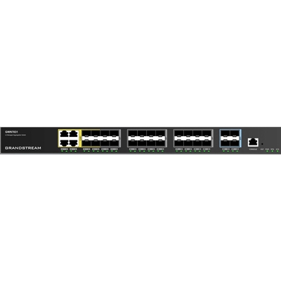 Product Network Switch 24+4P Grandstream GWN7831, 24x Gigabit ports, 4x SFP+, Layer-3 base image
