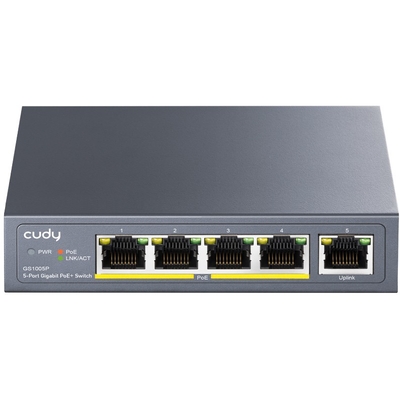 Product Network Switch 5P Cudy GS1005P PoE+ base image