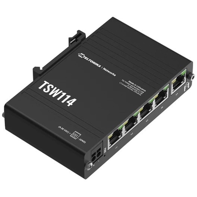 Product Network Switch 5P Teltonika TSW114 Industrial GSwitch base image