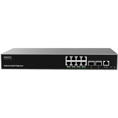 Product Network Switch 8P Grandstream GWN7811P 8x Port PoE Layer 3 Managed base image