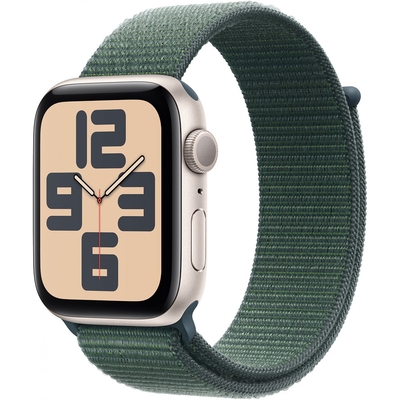 Product Smartwatch Apple Watch SE 44mm Starlight Aluminium with Lake Green Sport Loop base image