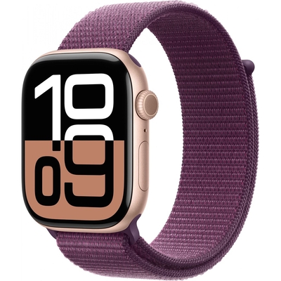 Product Smartwatch Apple Watch Series 10 Cellular 46mm Rose Gold Aluminium with Plum Sport Loop base image