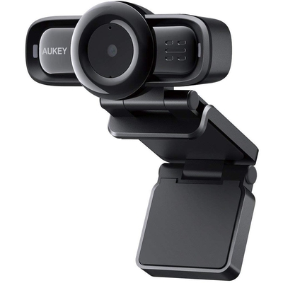 Product Webcam Aukey PC-LM3 Stream Series Autofocus Full HD with 1/3-CMOS Sensor Black base image